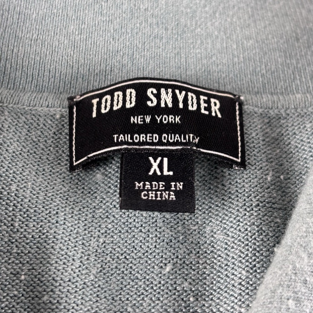 Todd Snyder Short Sleeve Button Shirt Men's XL Silk Blend Ribbed Lightweight - Picture 7 of 11